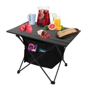 Compact Foldable Aluminum Camping Table with Storage – Perfect for Outdoors