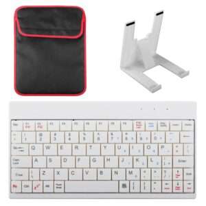 Compact 80-Key Wired Keyboard with USB, Bag & Stand for Android & Windows