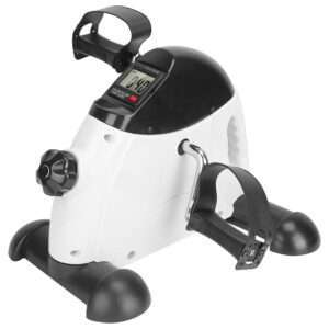 Compact Under Desk Bike Pedaler with LCD - Arm & Leg Workout Fitness Tool